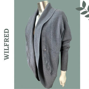 Wilfred Aritzia  Cocoon Cardigan Sweater Indigo Blue Size Small